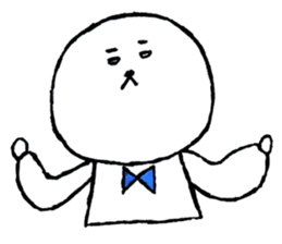 White bear boy sticker #10895771