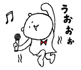 White bear boy sticker #10895772