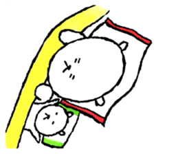 White bear boy sticker #10895778