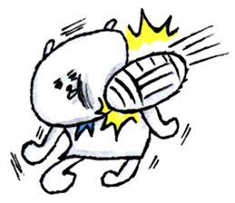 White bear boy sticker #10895783