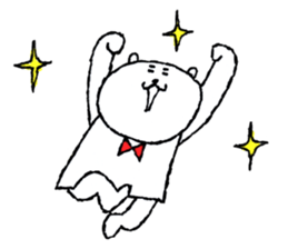 White bear boy sticker #10895786
