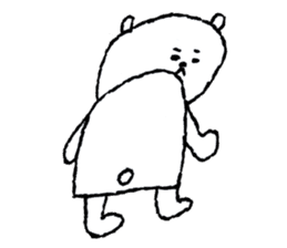 White bear boy sticker #10895787