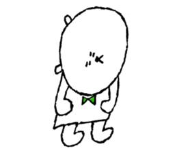 White bear boy sticker #10895790