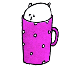 White bear boy sticker #10895794