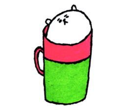 White bear boy sticker #10895795