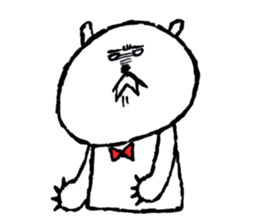 White bear boy sticker #10895796