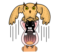 Cat & Rabbit Man sticker #10896207