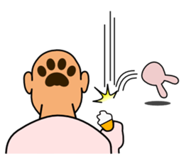 Cat & Rabbit Man sticker #10896211