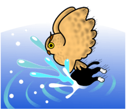 Cat & Rabbit Man sticker #10896218