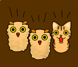 Cat & Rabbit Man sticker #10896223