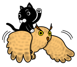 Cat & Rabbit Man sticker #10896224