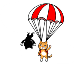 Cat & Rabbit Man sticker #10896231