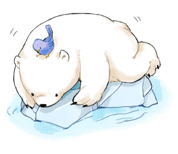 Walk with White Bear sticker #10897297