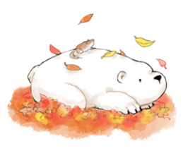 Walk with White Bear sticker #10897312