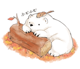 Walk with White Bear sticker #10897313