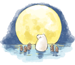 Walk with White Bear sticker #10897316