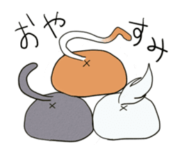 Cat and rabbit story sticker #10897342