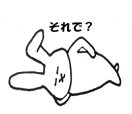 Probably it is a rabbit. sticker #10897789