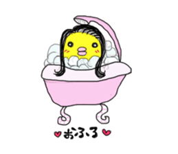 Small bird mother of the Showa sticker #10897943