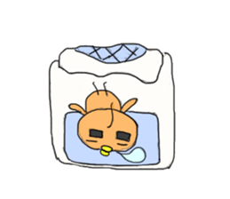 Small bird mother of the Showa sticker #10897960