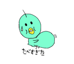 Small bird mother of the Showa sticker #10897961