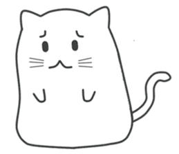 My life is black and white cat sticker #10897976
