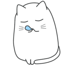 My life is black and white cat sticker #10897980