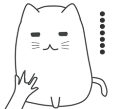 My life is black and white cat sticker #10897981