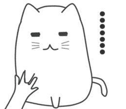 My life is black and white cat sticker #10897981