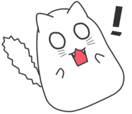 My life is black and white cat sticker #10897982