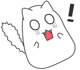 My life is black and white cat sticker #10897982