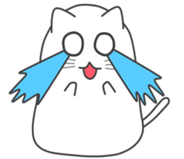 My life is black and white cat sticker #10897987