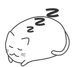 My life is black and white cat sticker #10897990