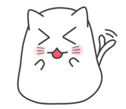 My life is black and white cat sticker #10898000