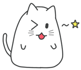 My life is black and white cat sticker #10898012