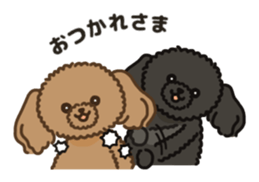 Fluffy Poodle Life sticker #10898226