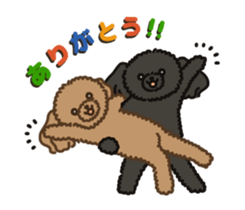 Fluffy Poodle Life sticker #10898231