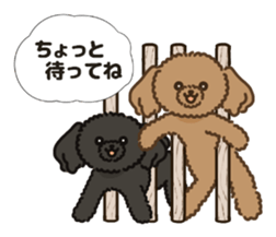 Fluffy Poodle Life sticker #10898237