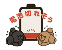 Fluffy Poodle Life sticker #10898238