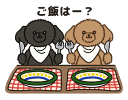 Fluffy Poodle Life sticker #10898245