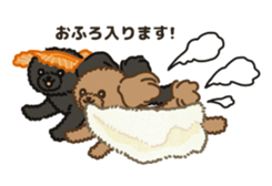 Fluffy Poodle Life sticker #10898246