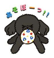 Fluffy Poodle Life sticker #10898249