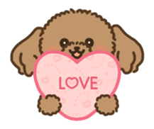Fluffy Poodle Life sticker #10898253