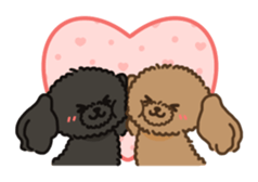 Fluffy Poodle Life sticker #10898254