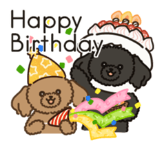 Fluffy Poodle Life sticker #10898255