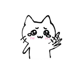kawaii love cat sticker #10899582