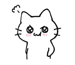 kawaii love cat sticker #10899597