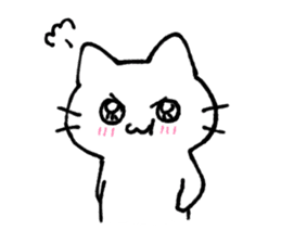 kawaii love cat sticker #10899597
