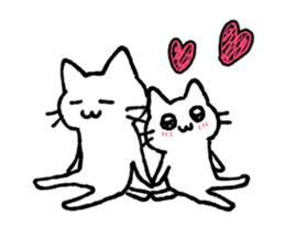 kawaii love cat sticker #10899598