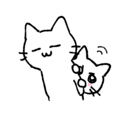 kawaii love cat sticker #10899601